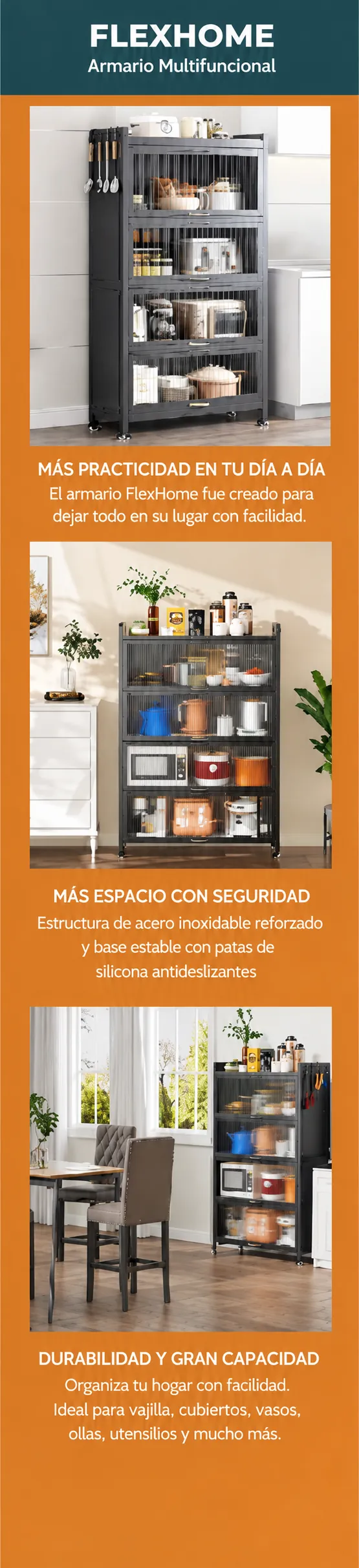 FlexHome: más practicidad, más espacio con seguridad, durabilidad y gran capacidad